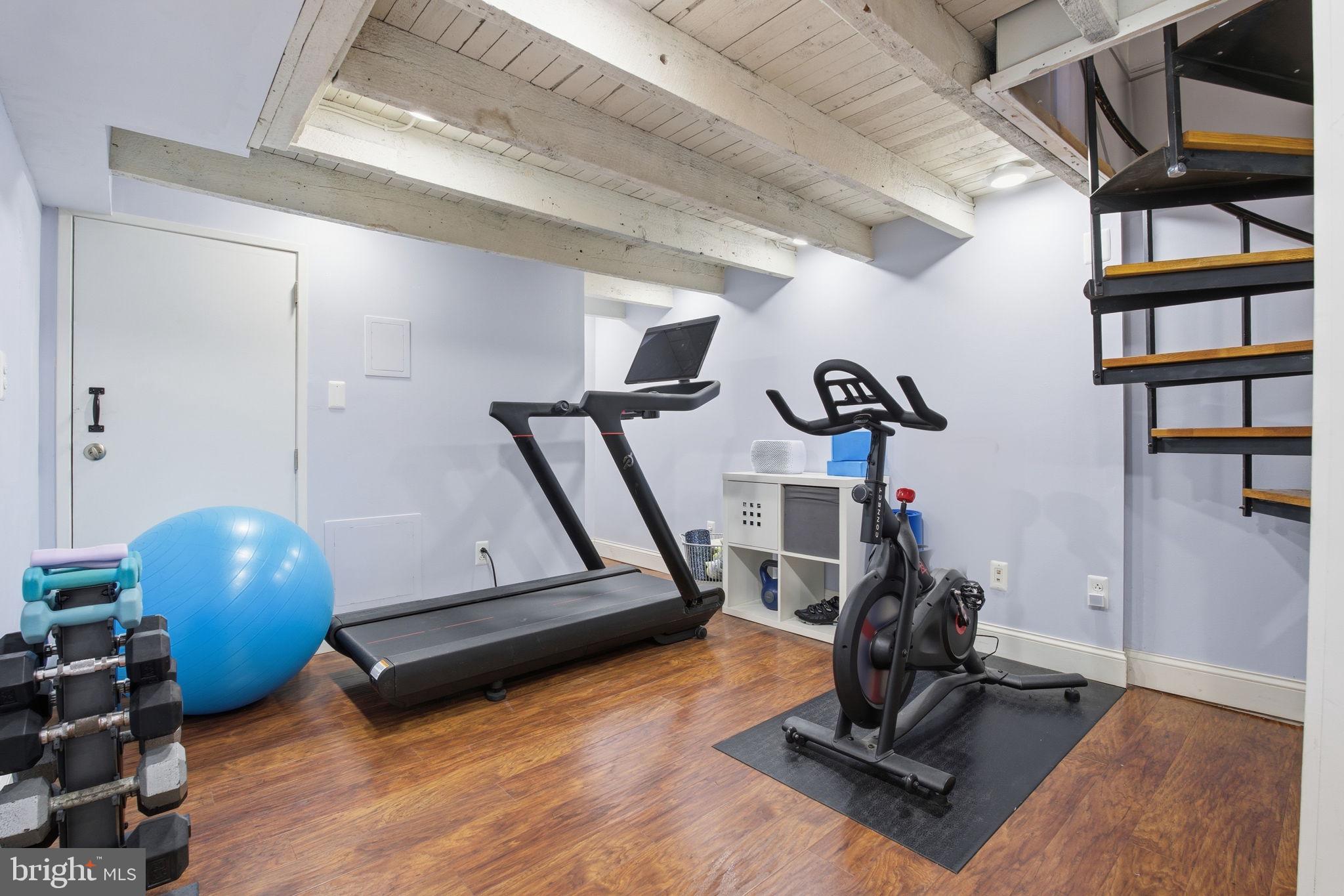 1433 Patapsco Street Baltimore, MD 21230 - Photo 18 of 26 a view of a room with gym equipment