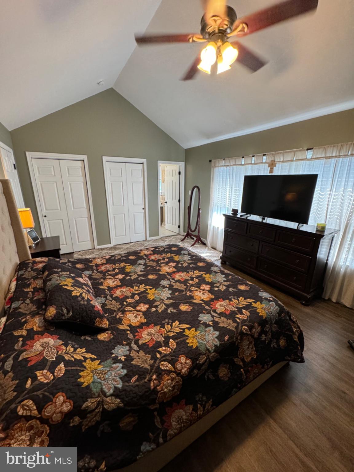 855 South Spring Road Vineland, NJ 08361 - Photo 29 of 46 a bedroom with a bed and a flat tv screen on dresser