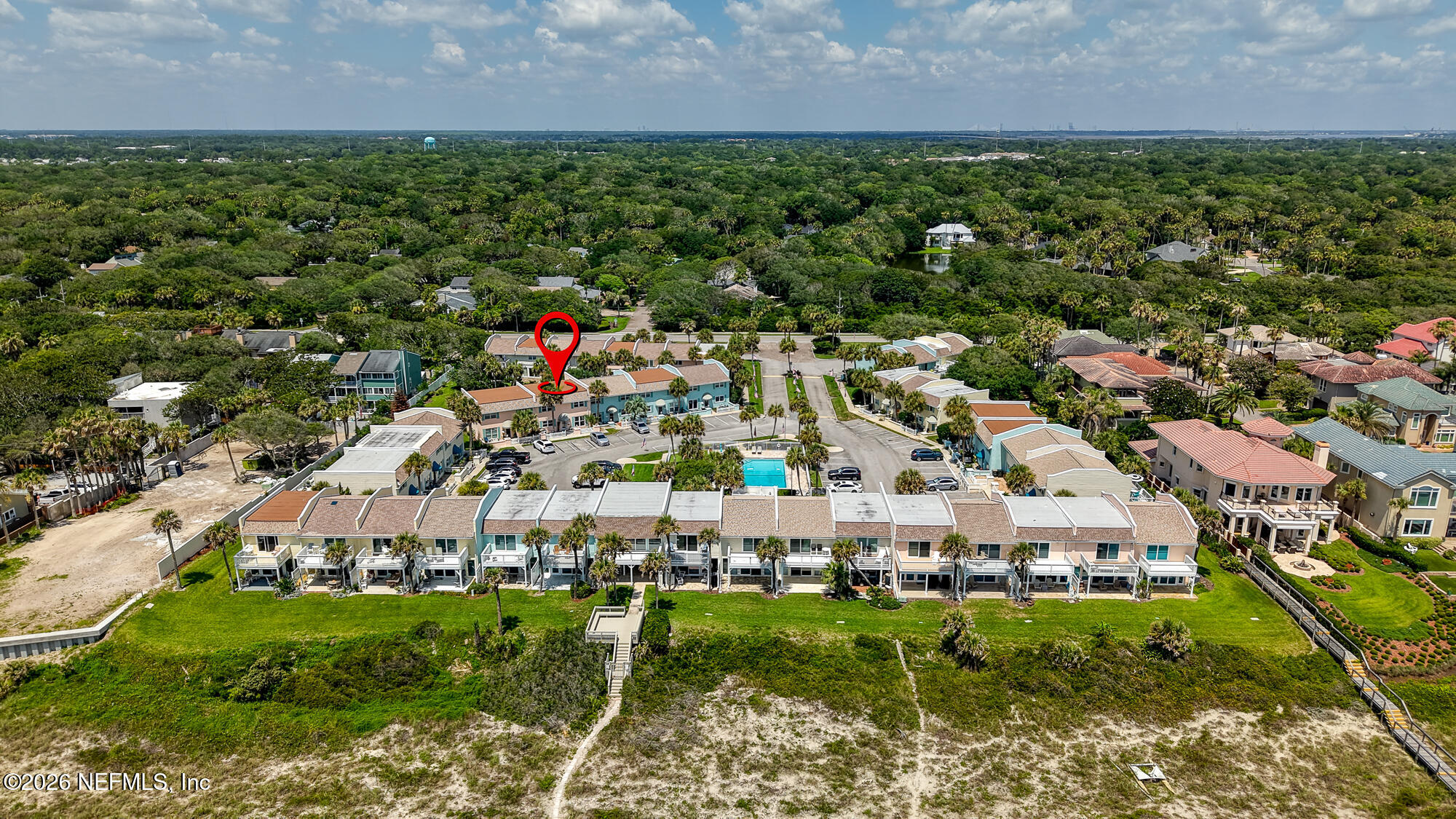 2233 Seminole Road, Unit 32 Atlantic Beach, FL 32233 - Photo 30 of 30 Drone - Overhead View 4 - With Marker
