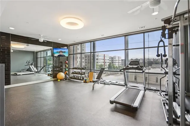 a view of a livingroom with a window