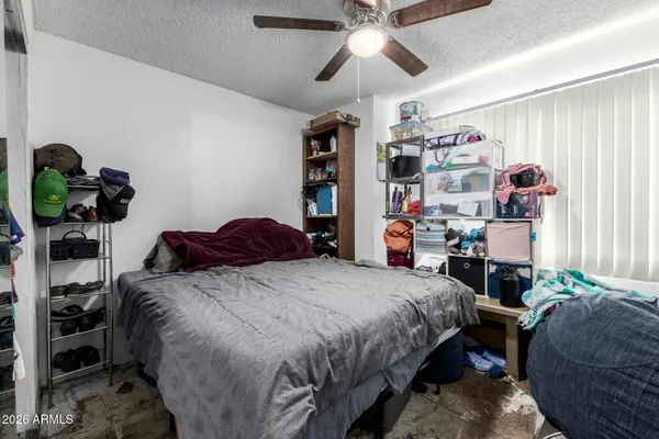 a view of a livingroom with storage