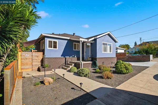 a view of a house with a patio