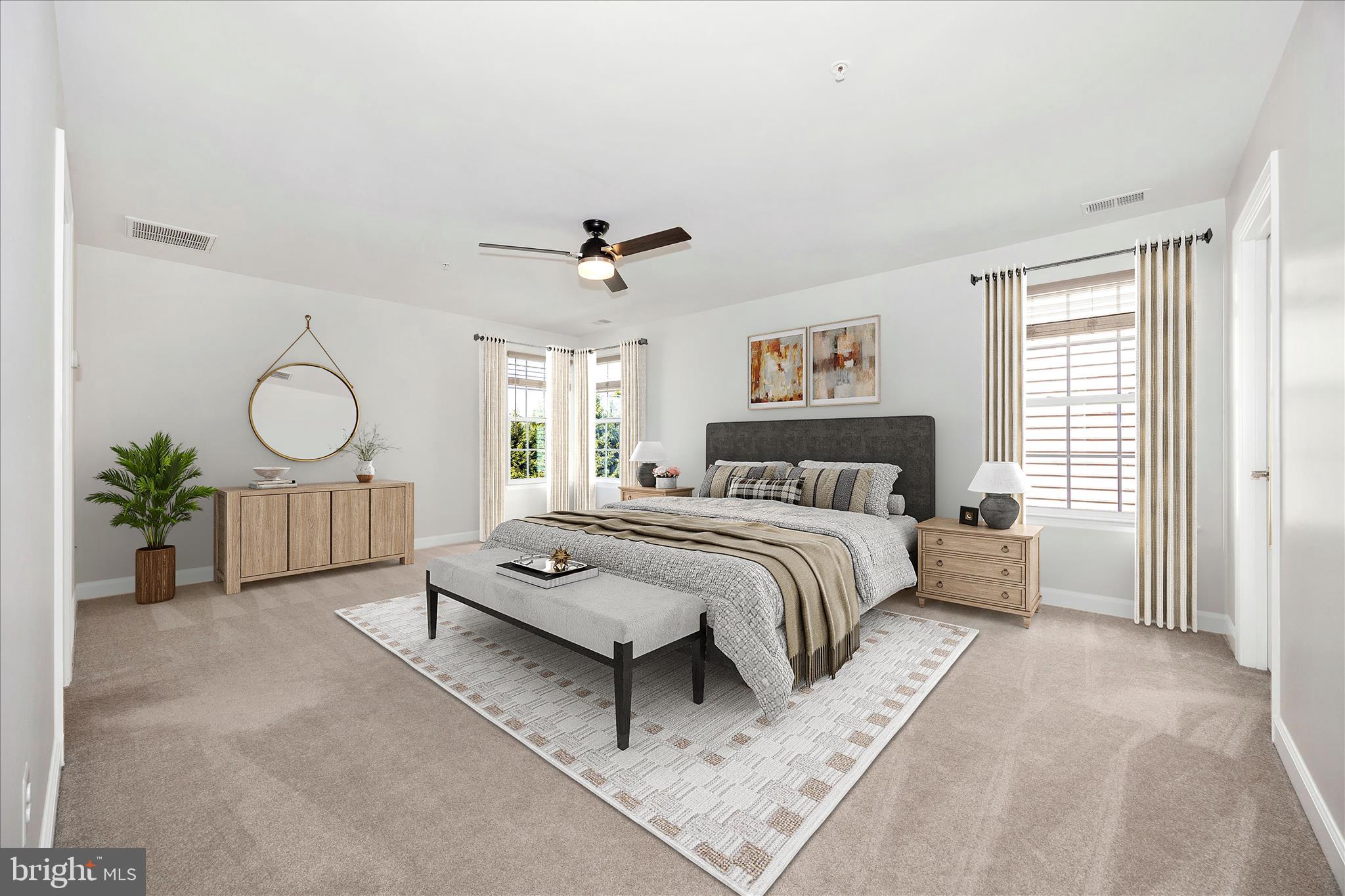 9145 Bealls Farm Road Frederick, MD 21704 - Photo 23 of 88 a bed room with a bed mirror and a window