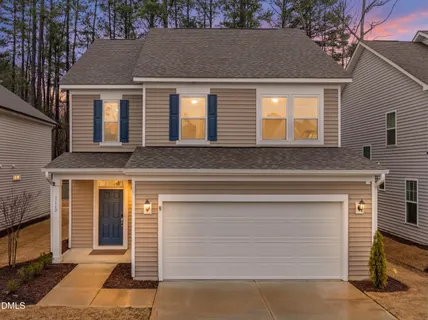 a front view of a house