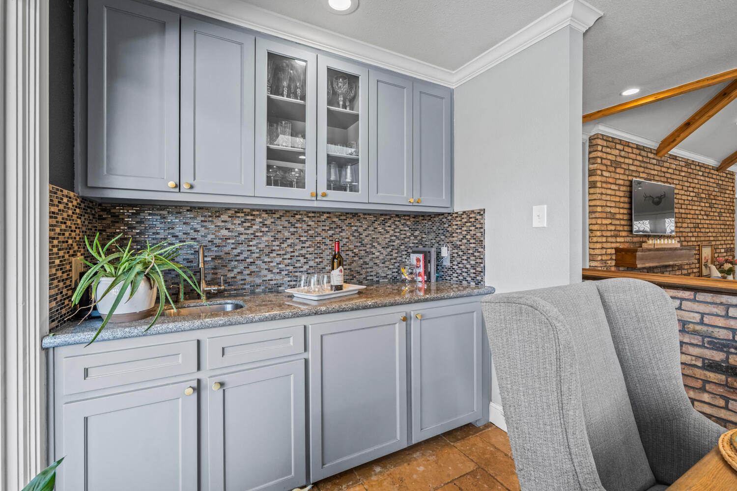 3114 76th Street Lubbock, TX 79423 - Photo 25 of 77 a kitchen with stainless steel appliances granite countertop a sink a granite counter tops and a window