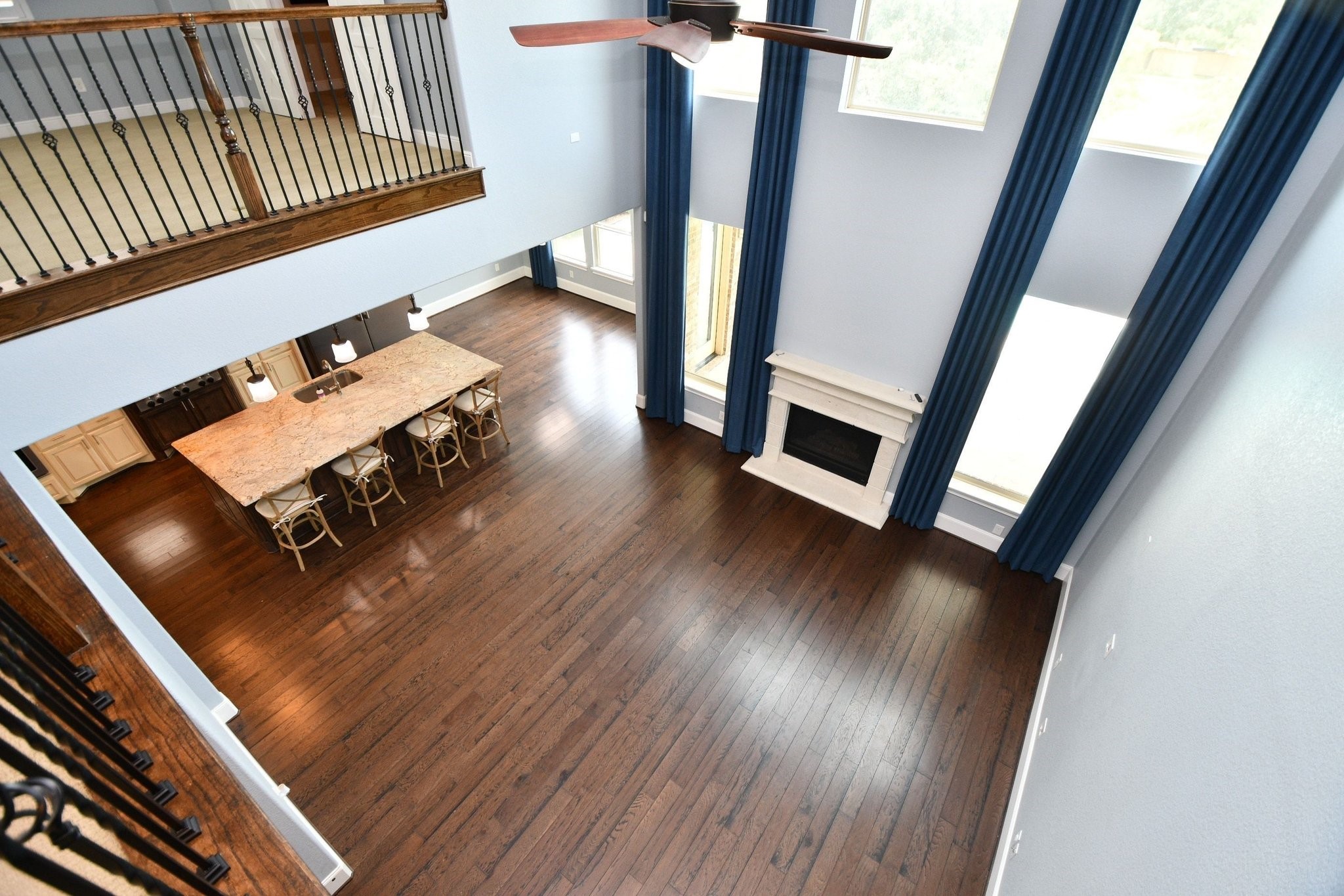 24914 Bay Mist Ridge Lane Katy, TX 77494 - Photo 38 of 50 An upstairs view of the family room looking down.