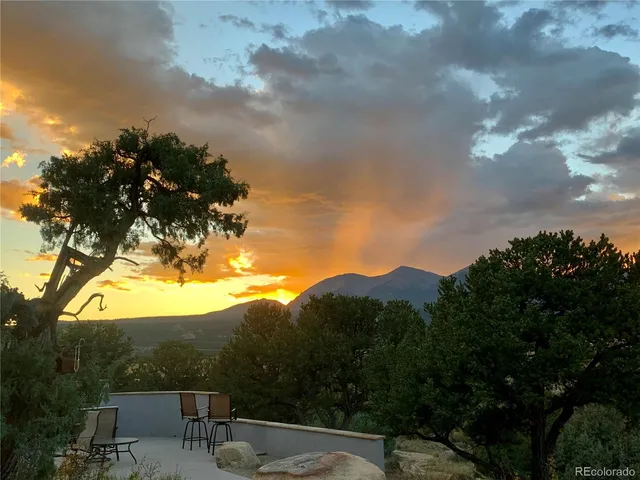 a view of mountain with outdoor space