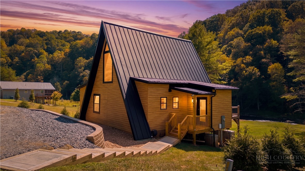 a view of a house with a door