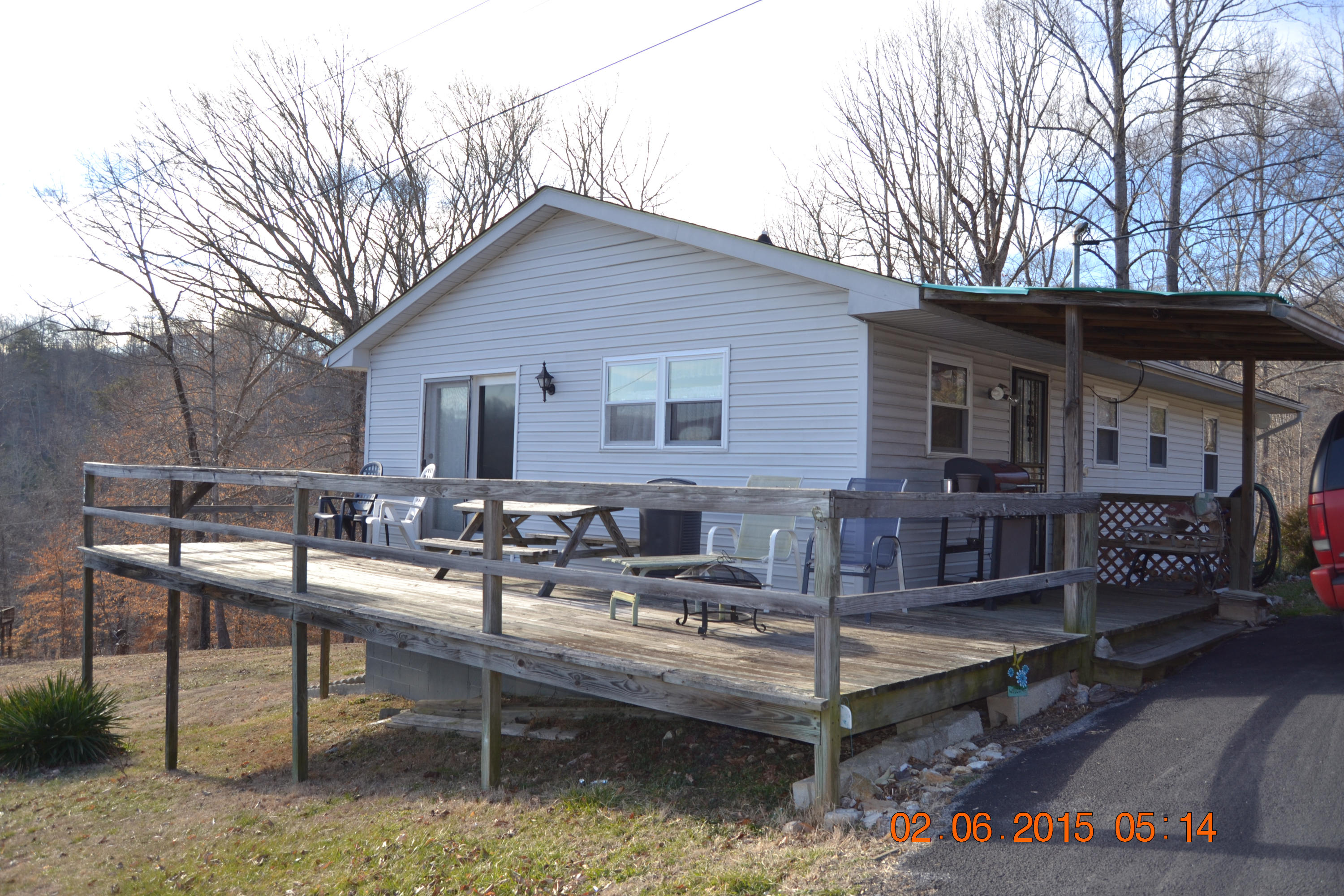160 Swan Seymour Road Maynardville, TN 37807 - Photo 16 of 17 Deck/Side view of home