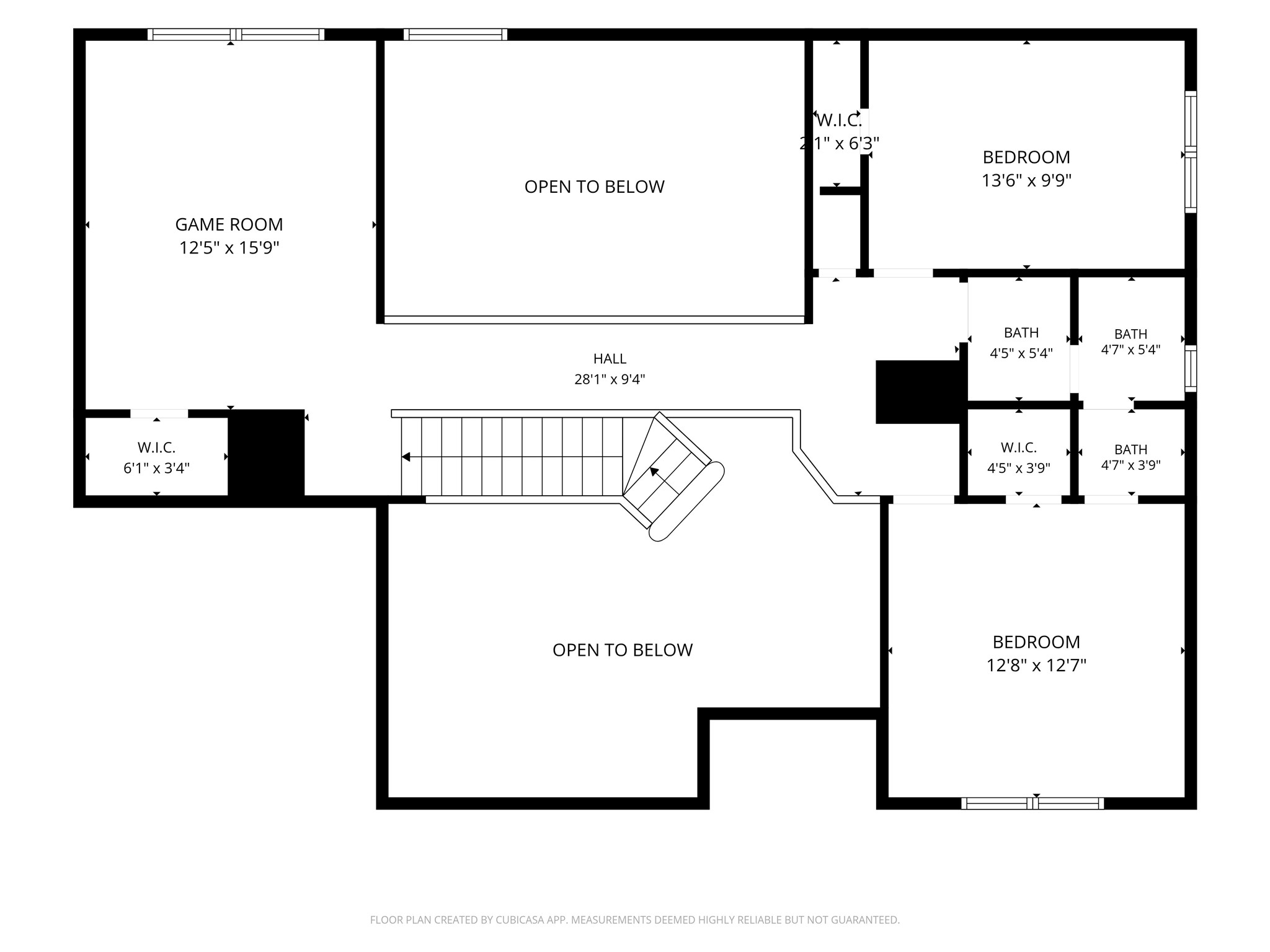 323 Magic Oaks Court Spring, TX 77388 - Photo 48 of 49 Second floor layout with dimensions.