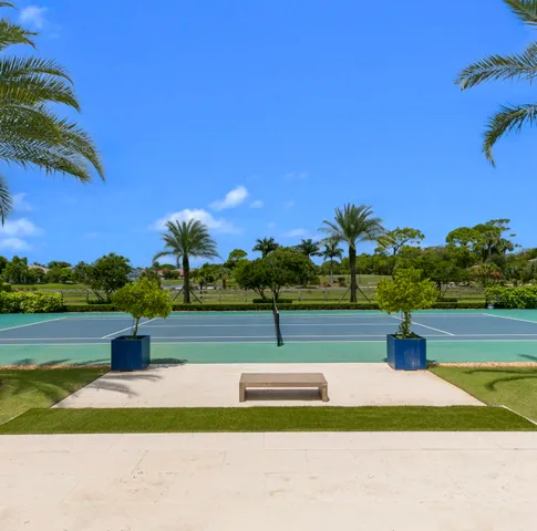 a park view with a lake view