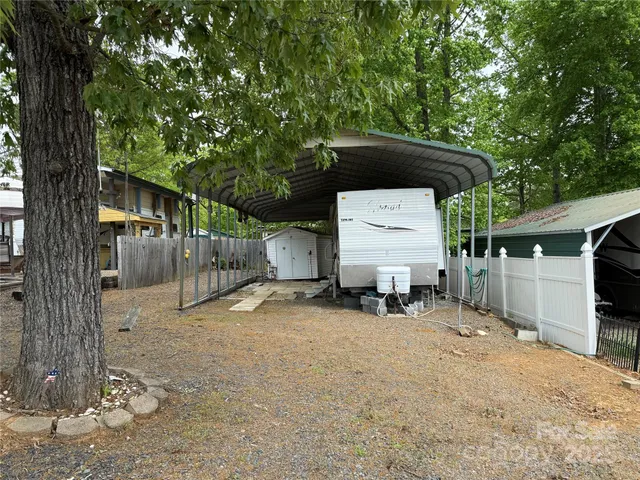 a view of a house with a patio