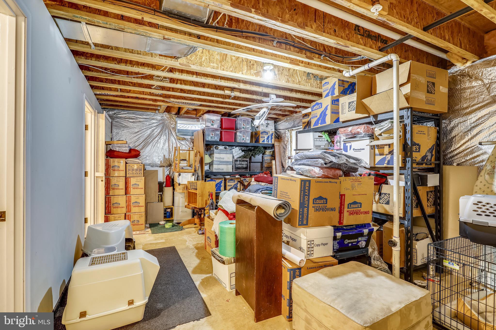 362 Hart Road Gaithersburg, MD 20878 - Photo 36 of 58 Storage & Unfinished for office, Bedrm & Full Bath