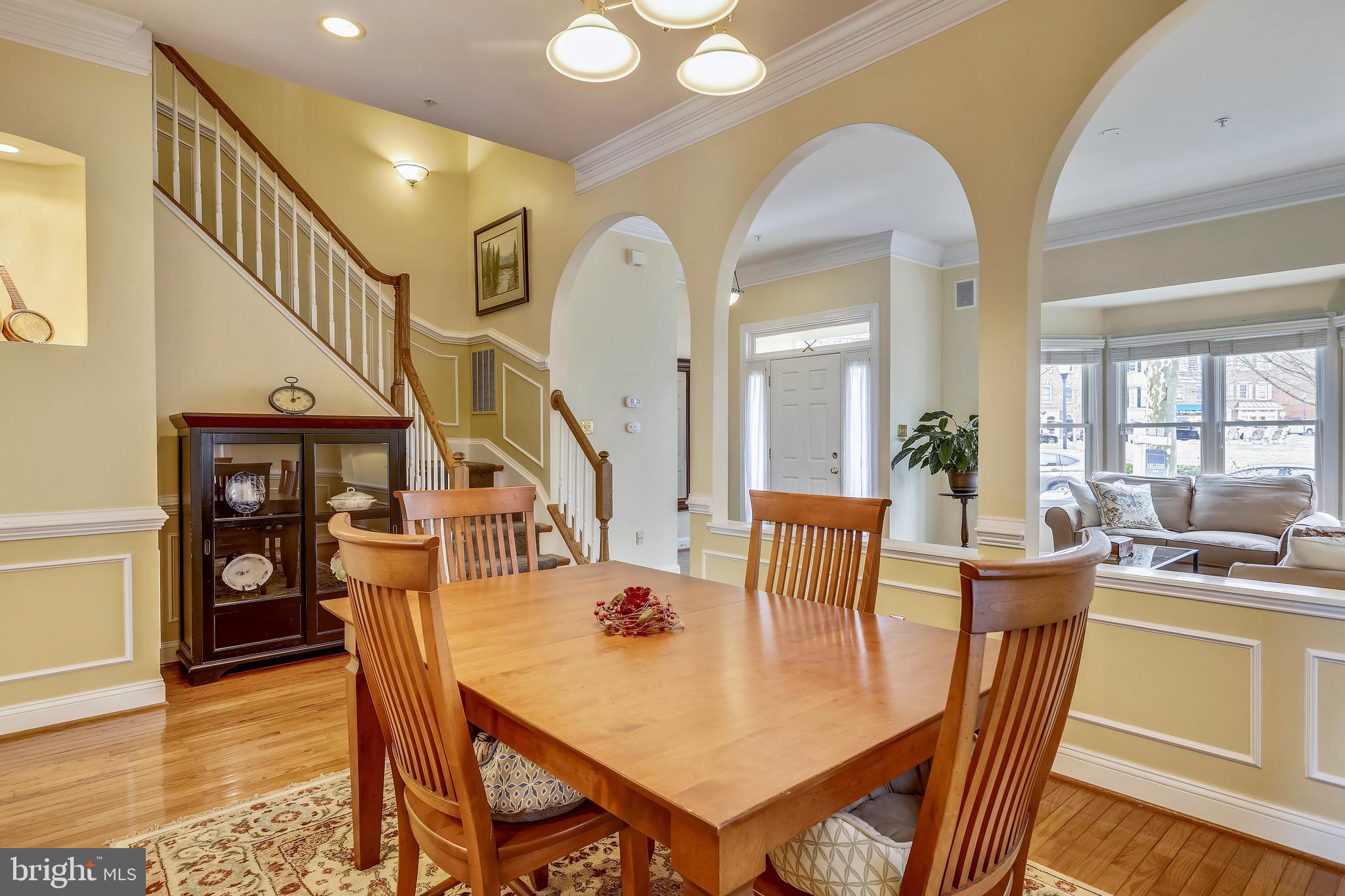 362 Hart Road Gaithersburg, MD 20878 - Photo 7 of 58 Dining area with wood trim & Hardwood