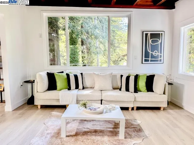 a very nice looking room with a large window