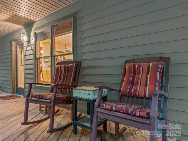 a view of an outdoor sitting area with couch