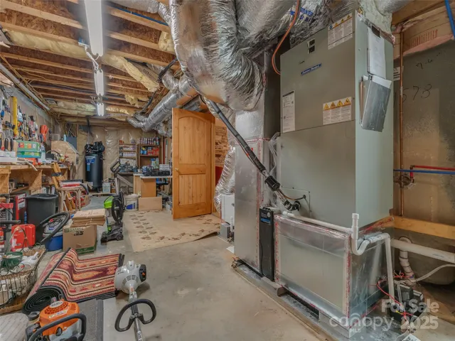 a view of storage and utility room