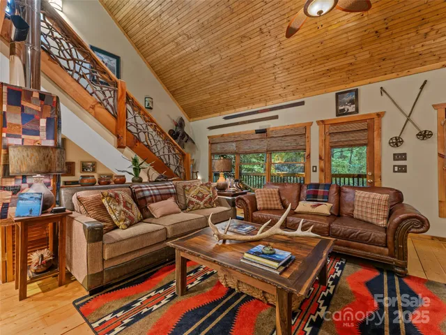 a outdoor living space with patio furniture