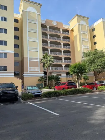 a cars parked in front of a building