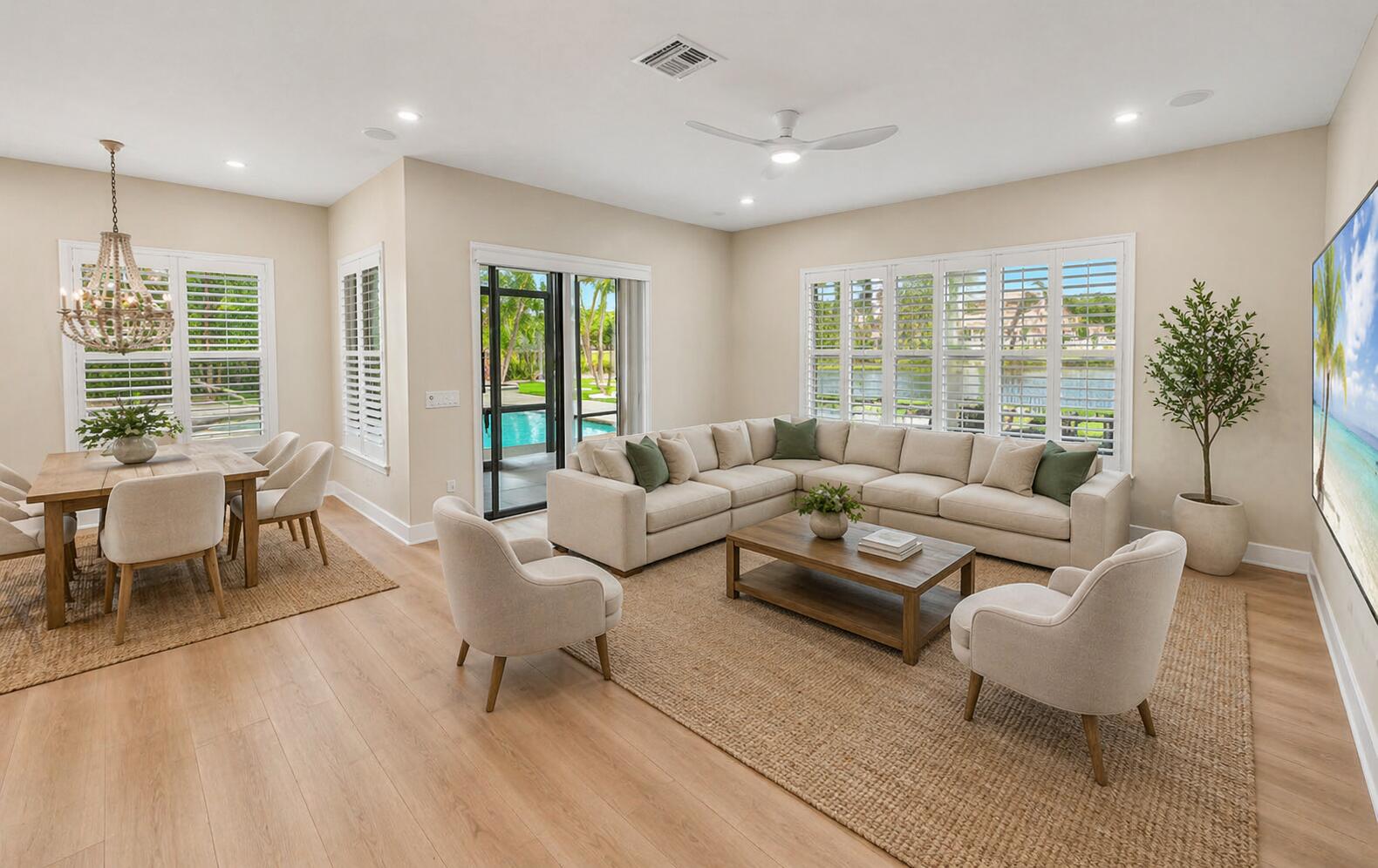 8680 Daystar Ridge Point Boynton Beach, FL 33473 - Photo 9 of 25 a living room with furniture and a large window