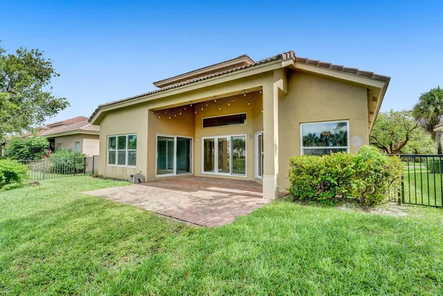 a view of a park with slide