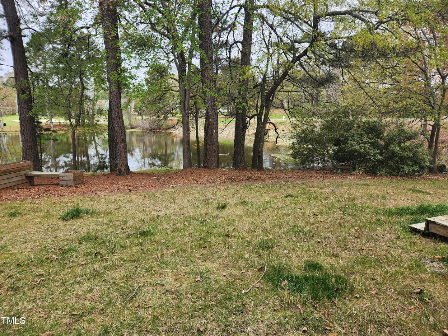 709 Thistlegate Trail Raleigh, NC 27610 - Photo 12 of 40 a view of a yard with a tree