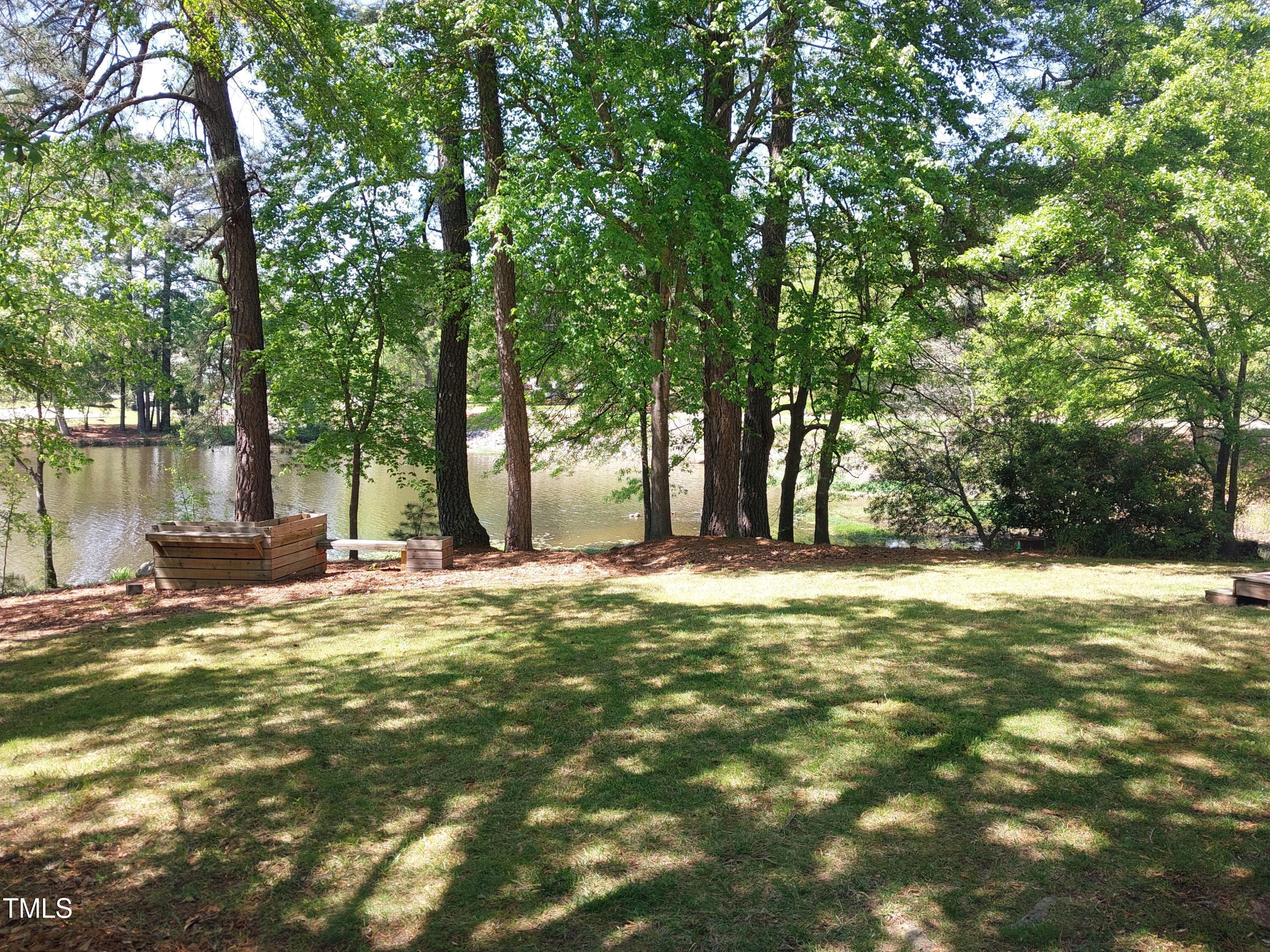 709 Thistlegate Trail Raleigh, NC 27610 - Photo 6 of 40 a view of a yard with a trees
