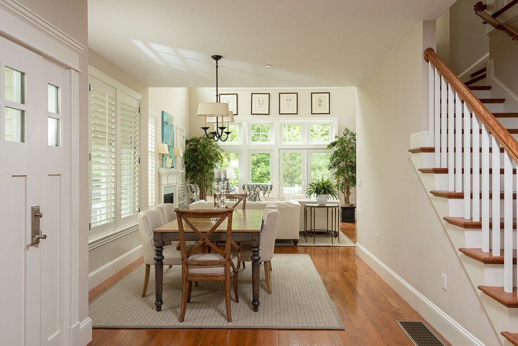 10 Backriver Road, Unit 10 Hingham, MA 02043 - Photo 11 of 30 a view of a dining room with furniture window and wooden floor