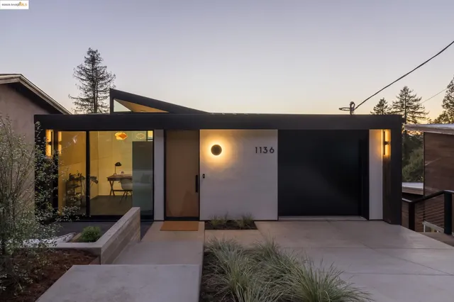 a front view of a house