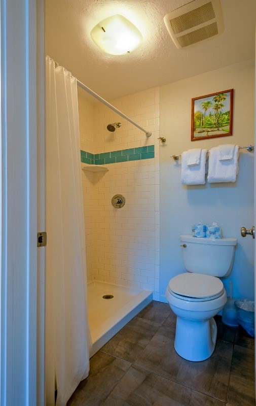 3880 Wyllie Road, Unit 1A Princeville, HI 96722 - Photo 12 of 22 a bathroom with a toilet and a shower