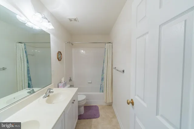 a bathroom with a tub sink toilet and a mirror