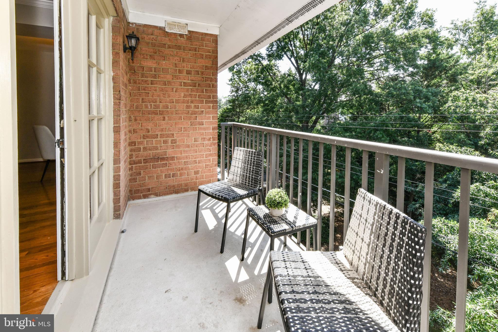 3336 Spring Lane, Unit A44 Falls Church, VA 22041 - Photo 14 of 41 Private balcony facing woods