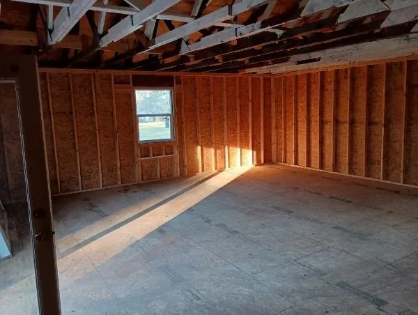 a view of an empty room