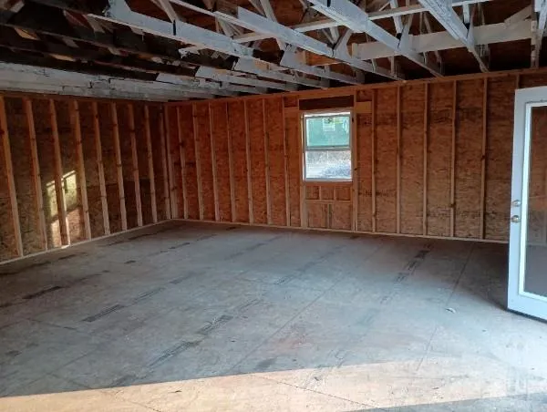 a view of an empty room