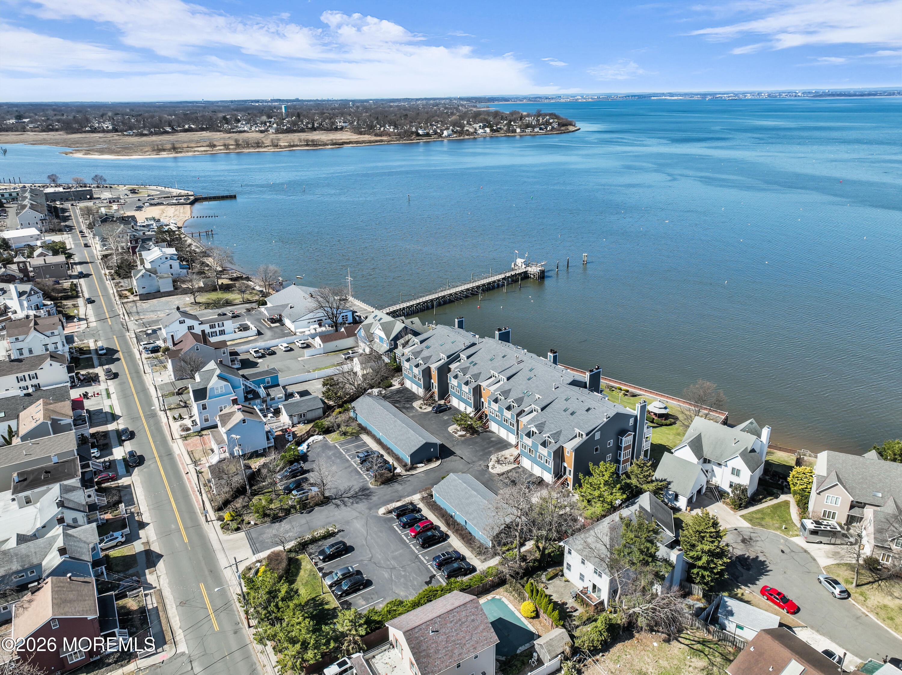 135 1st Street, Unit 1E Keyport, NJ 07735 - Photo 37 of 40 an aerial view of a houses with outdoor space