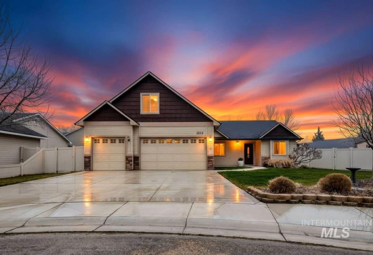 1513 Fairway Street Middleton, ID 83644 - Photo 1 of 20 Craftsman inspired home featuring driveway, a garage, and stone siding