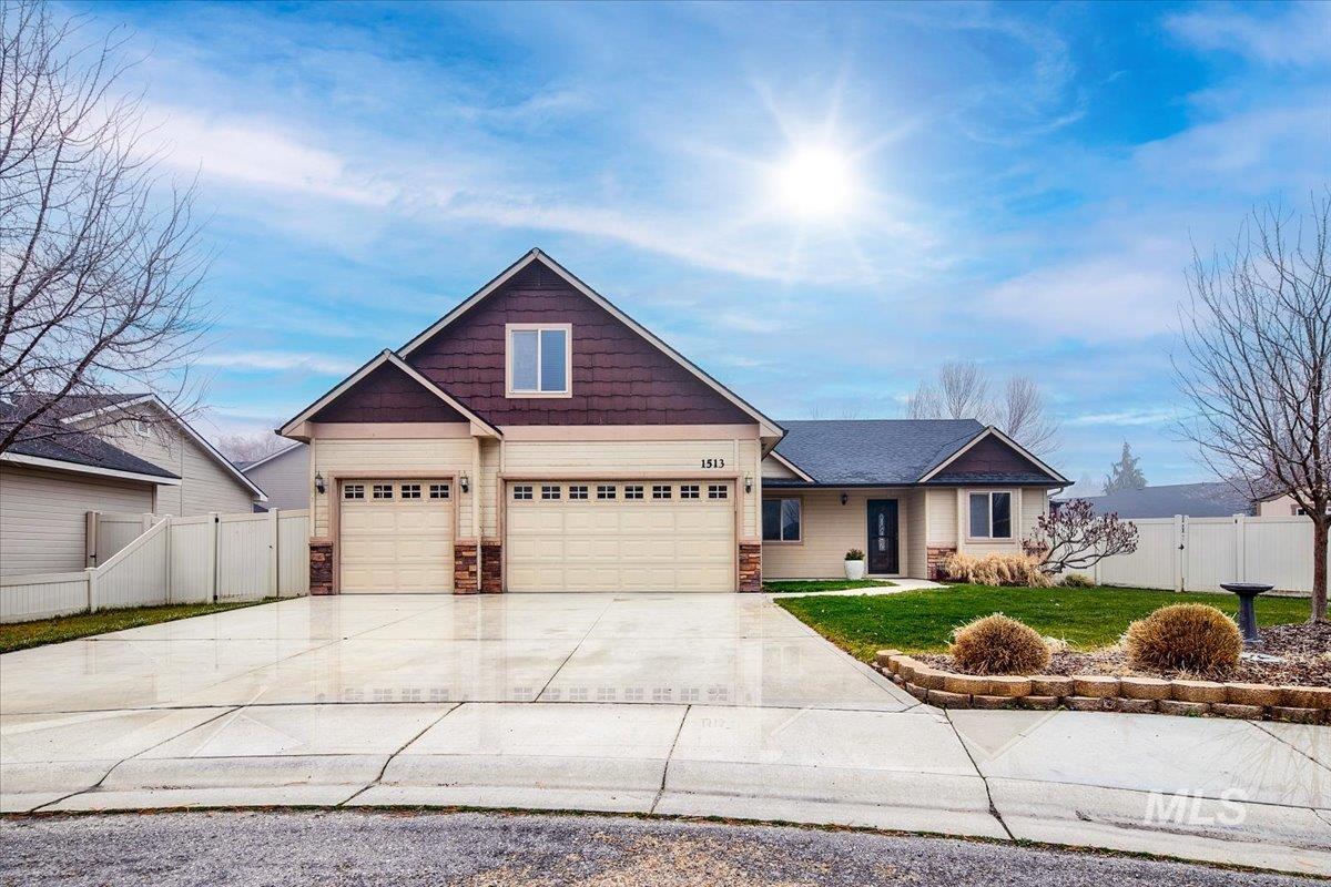 1513 Fairway Street Middleton, ID 83644 - Photo 18 of 20 Craftsman inspired home featuring concrete driveway, stone siding, and a porch