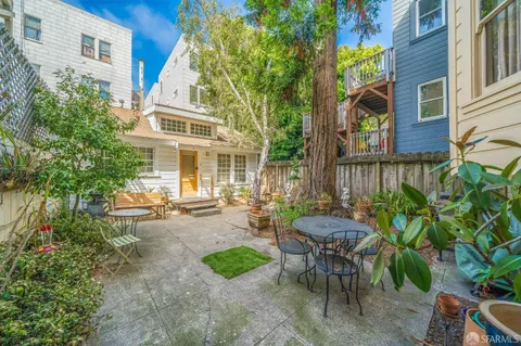 a car parked in front of a building