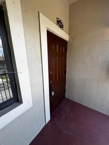 a view of an entryway door