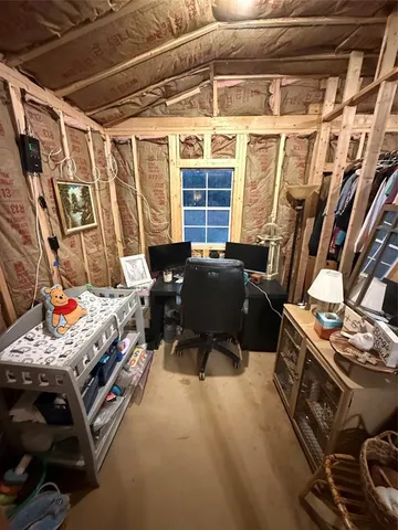 a backyard of a house