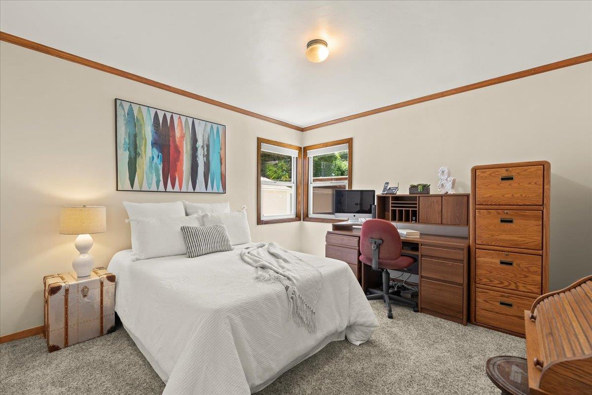 472 Helen Drive Millbrae, CA 94030 - Photo 18 of 35 a bedroom with a bed and furniture