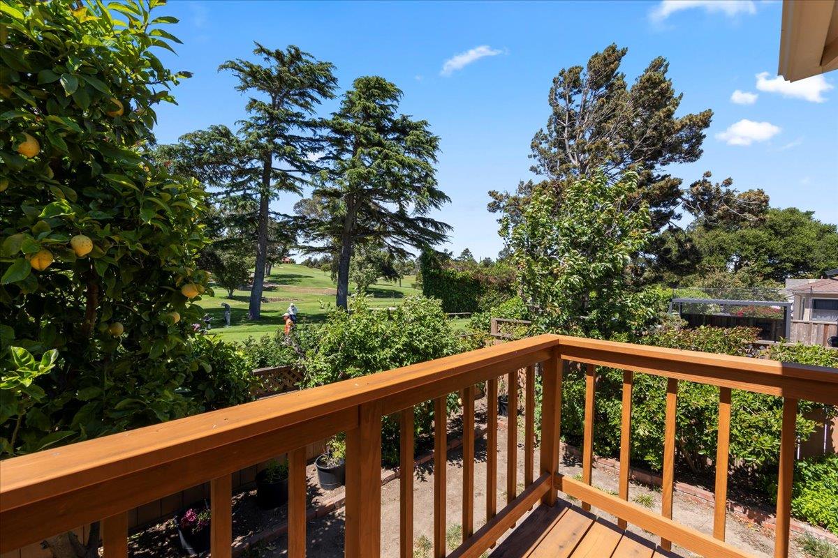 472 Helen Drive Millbrae, CA 94030 - Photo 26 of 35 a view of a balcony with wooden floor and fence