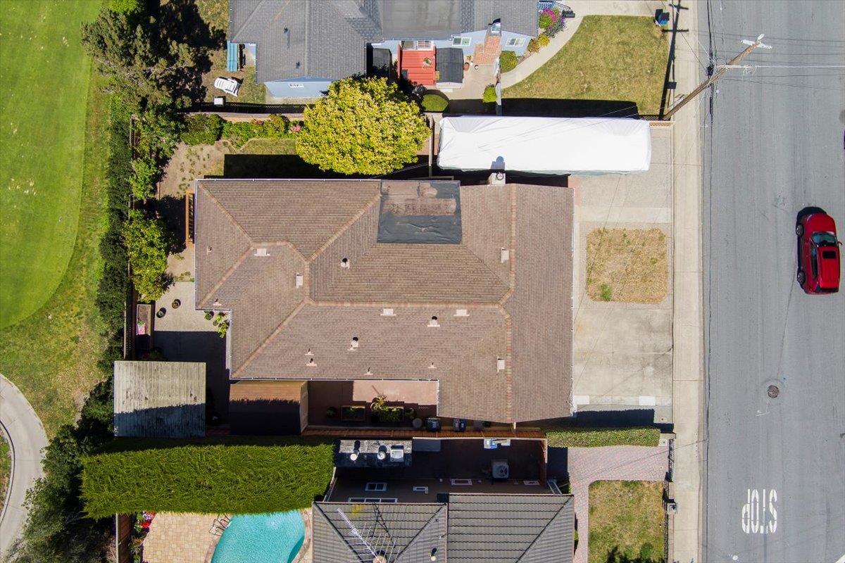472 Helen Drive Millbrae, CA 94030 - Photo 31 of 35 an aerial view of residential houses with outdoor space