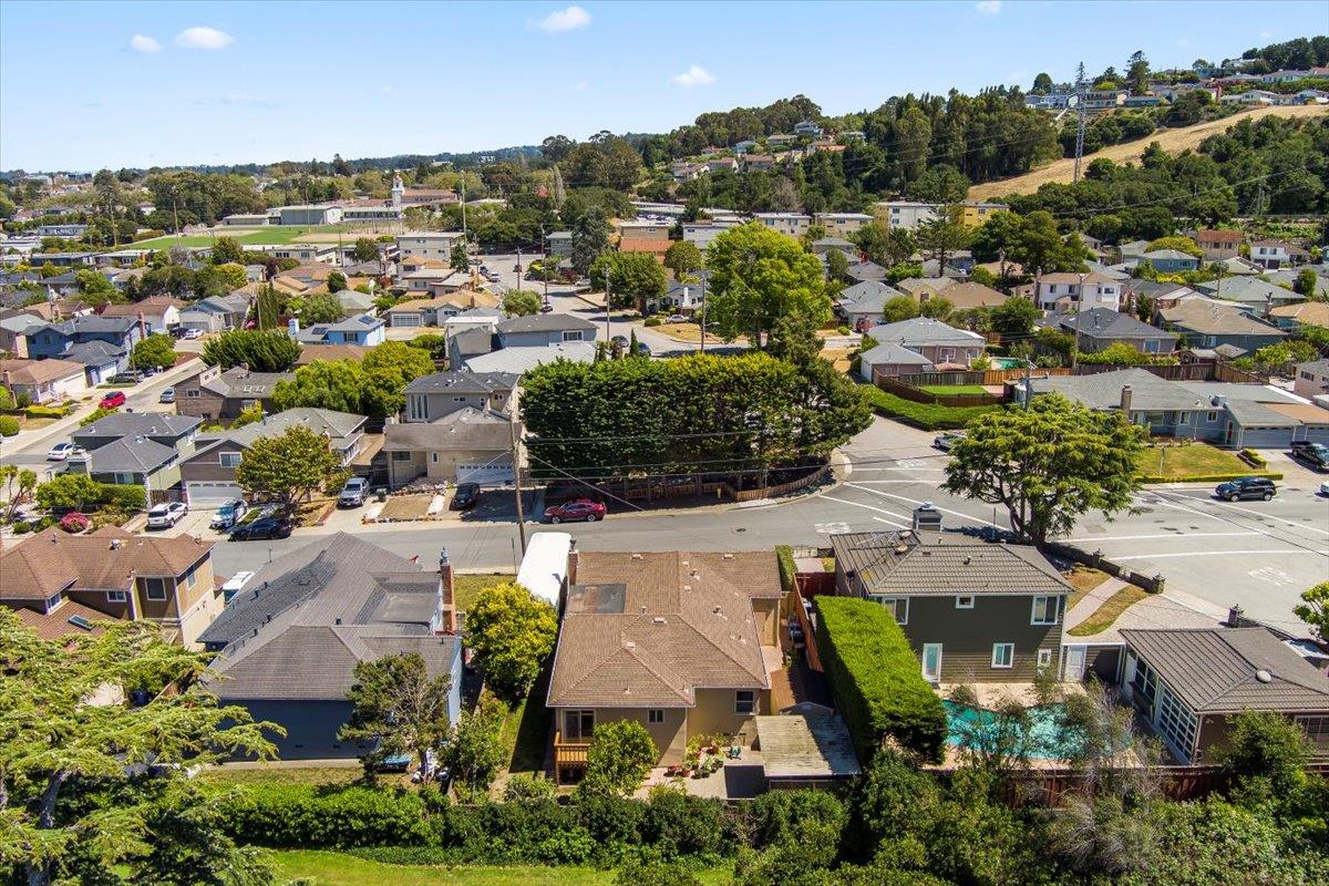 472 Helen Drive Millbrae, CA 94030 - Photo 32 of 35 an aerial view of residential houses with outdoor space