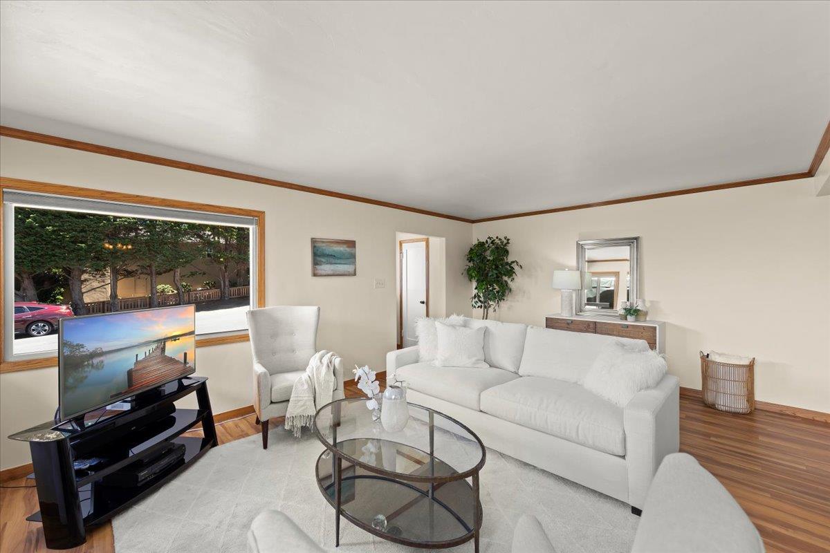 472 Helen Drive Millbrae, CA 94030 - Photo 6 of 35 a living room with furniture and a large window