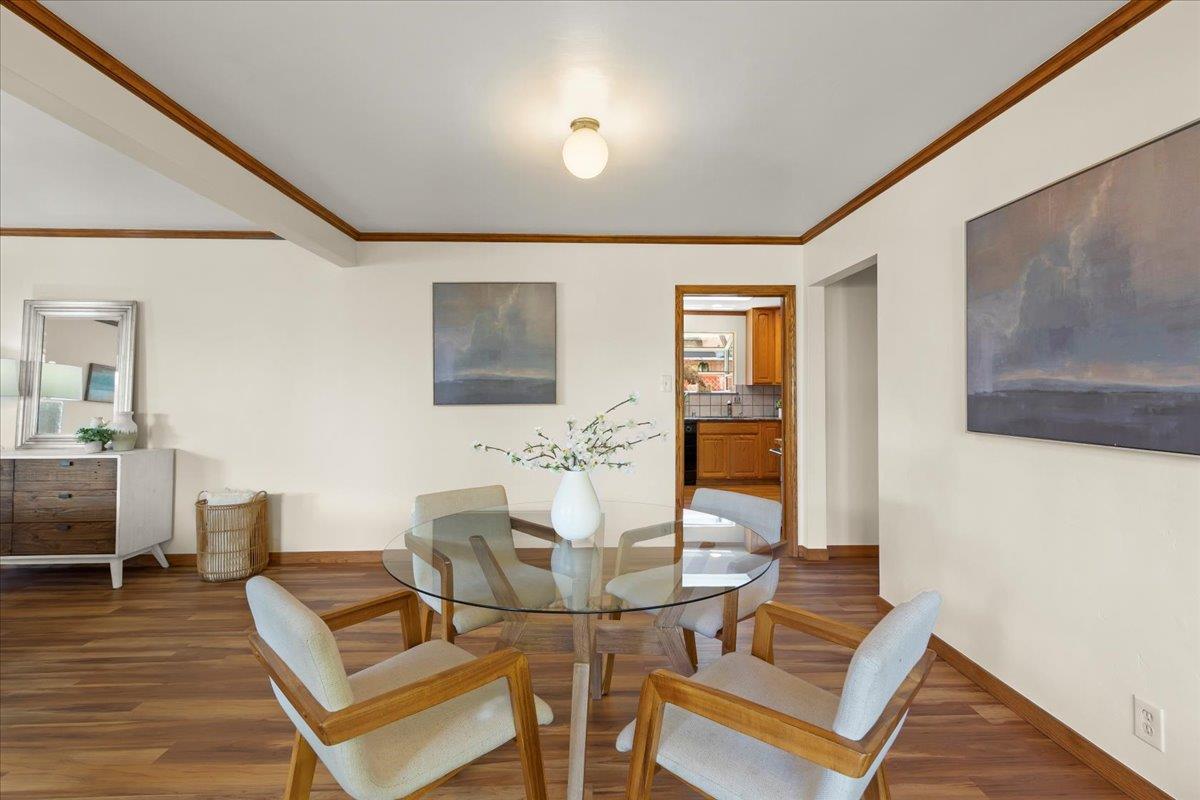 472 Helen Drive Millbrae, CA 94030 - Photo 10 of 35 a view of a dining room with furniture and wooden floor