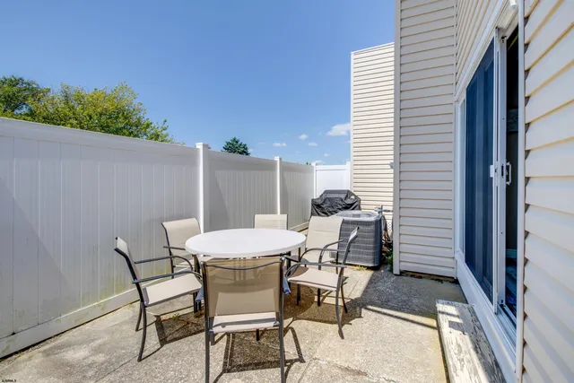 a view of a outdoor seating area