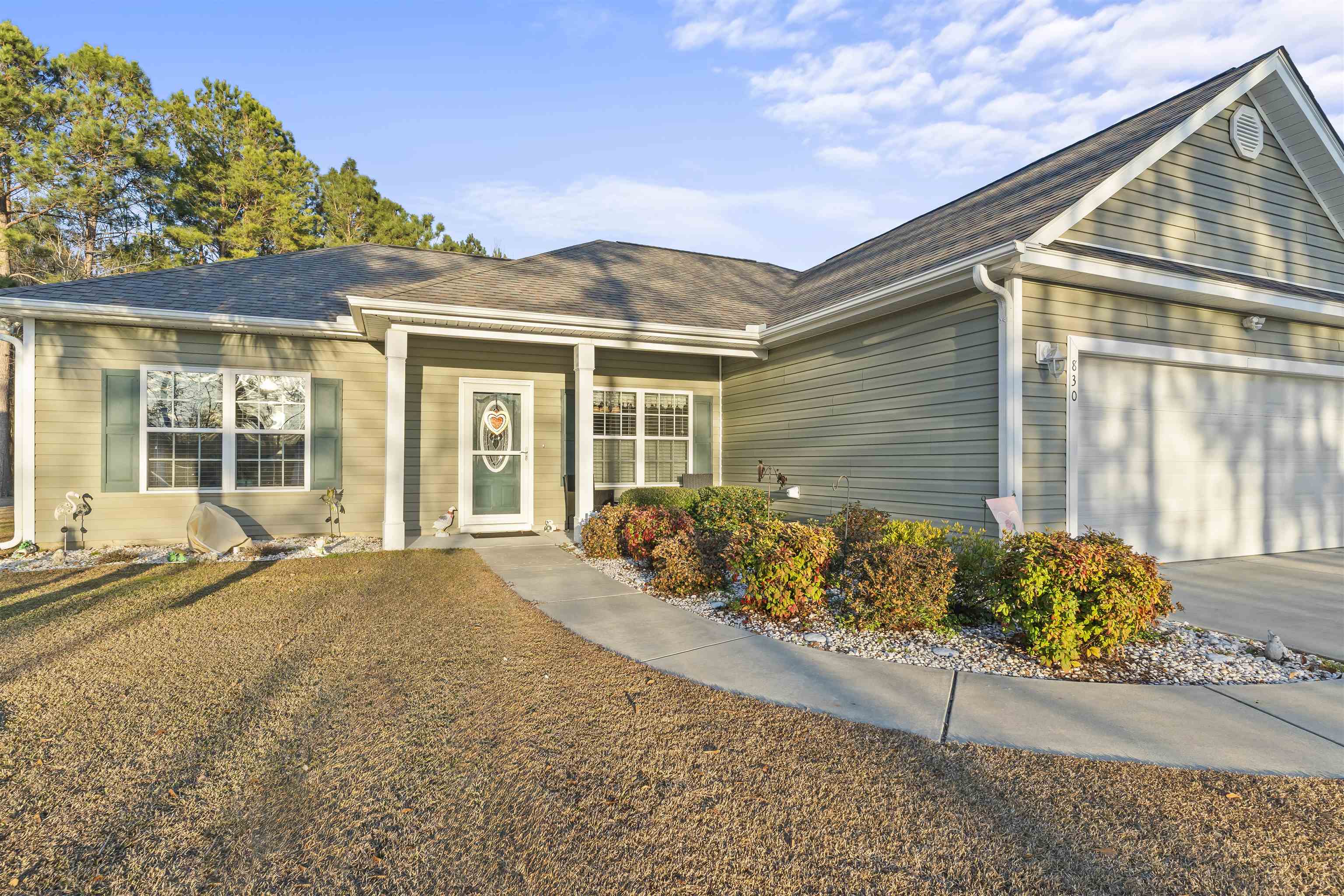 830 Payne Court Conway, SC 29526 - Photo 3 of 38 Ranch-style home featuring a garage and concrete driveway