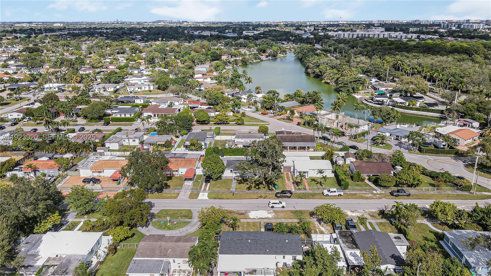 7235 Southwest 39th Street Miami, FL 33155 - Photo 27 of 30 an aerial view of residential building and lake