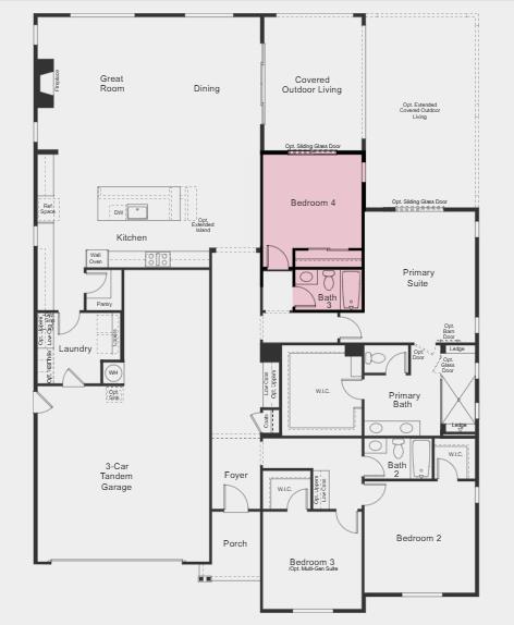 1384 Alpine Way Lincoln, CA 95648 - Photo 2 of 30 Additional Highlights Include: Bedroom 4 with bath 3 in place of den/half bath, extended outdoor living, exterior gas stub, utility sink pre-plumb at garage, interior door at primary bed to bath, luxury laminate flooring throughout living area, upgraded cabinets, upgraded tile at primary bath, upgraded GE appliances, and brushed nickel hardware throughout.